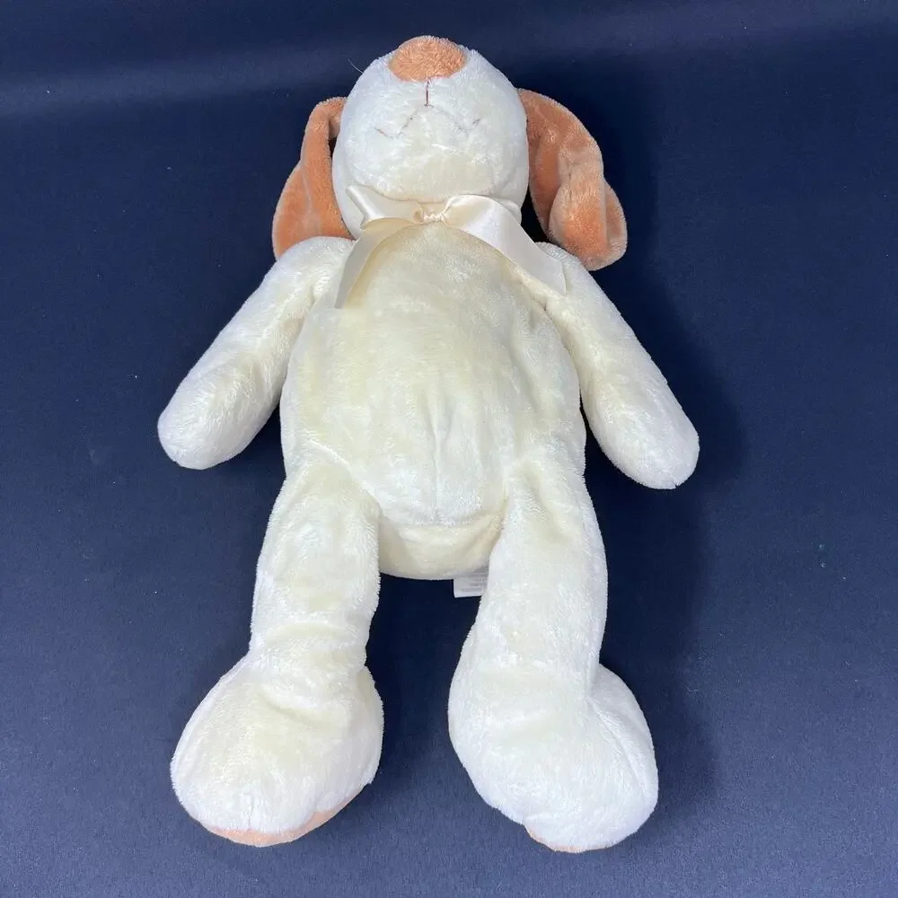 First Impressions Puppy Dog‎ Plush Floppy Bow Cream Yellow Tan 15